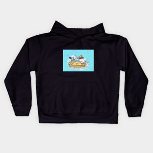 Sushi pirates in the sea Kids Hoodie